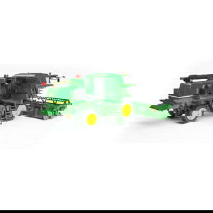 Bruder 02132 Vehículo de Juguete a Escala 1:16 para Exterior/Interior - 4 Años+ - Plástico, Verde, Amarillo