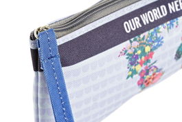 DKD Home Decor Estuche Azul Rosa 2.5 x 9.5 x 22.5 cm (12 Unidades)