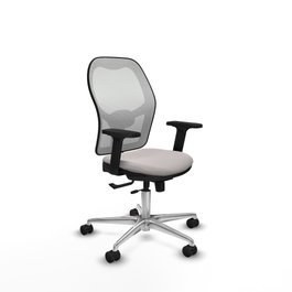 PIQUERAS Y CRESPO Silla de oficina Jorquera Blanco con mecanismo Sincro/Traslack