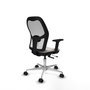 PIQUERAS Y CRESPO Silla de oficina Jorquera Blanco con mecanismo Sincro/Traslack