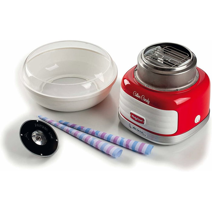 Ariete 2973 Máquina de Algodón de Azúcar Cotton Candy Roja, 500W