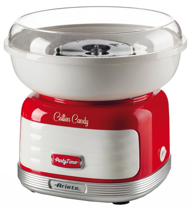 Ariete 2973 Máquina de Algodón de Azúcar Cotton Candy Roja, 500W