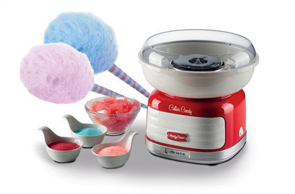 Ariete 2973 Máquina de Algodón de Azúcar Cotton Candy Roja para el Hogar y Fiestas Infantiles