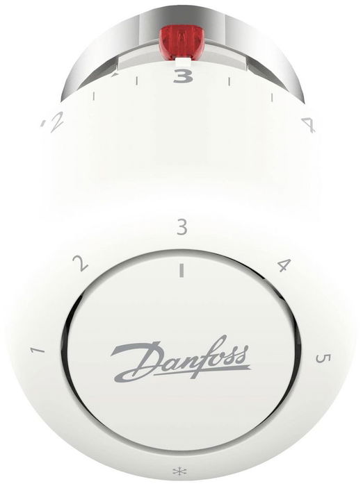 Danfoss RA/V, BIS Termostato Inteligente para Calefacción con Sensor Incorporado y Rango 7-28°C