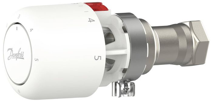 Danfoss RA/V, BIS Termostato Inteligente para Calefacción con Sensor Incorporado y Rango 7-28°C