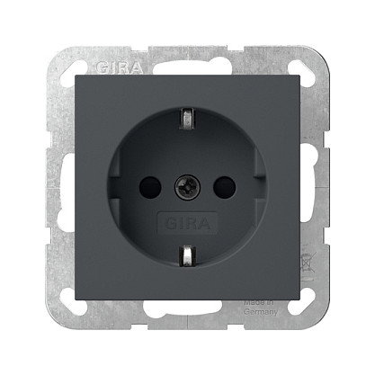 GIRA 445328 Schuko SH System 55 Antracita GIRA 445328 Schuko SH System 55 Antracita