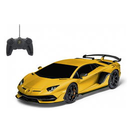 Jamara Lamborghini Aventador SVJ Coche Radio Control 1:24 a Escala, Amarillo, Motor Eléctrico, 6+ Años