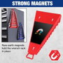 Workpro Soporte Magnético Triangular para Llaves - Organizador con 15 Posiciones (6-27 mm), 345 x 188 x 48 mm