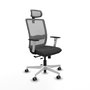PIQUERAS Y CRESPO Silla de oficina Haches Gris con mecanismo Sincro/Traslack