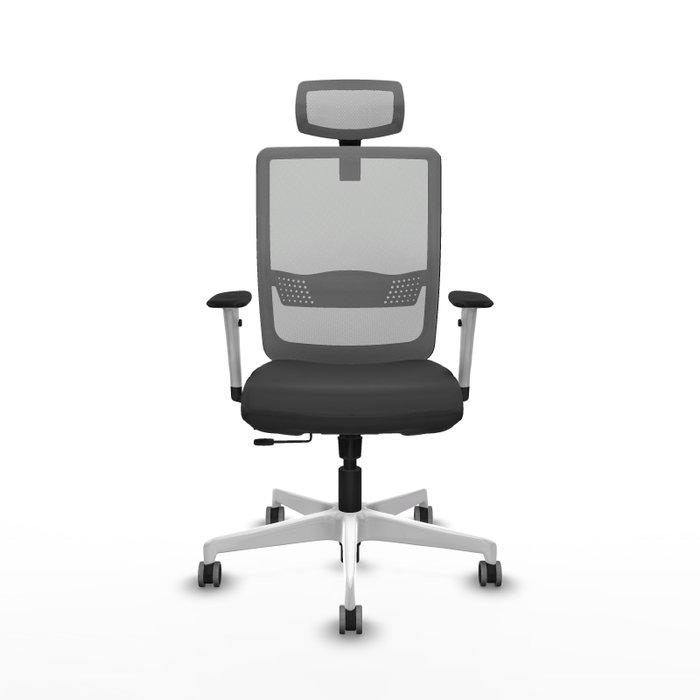 PIQUERAS Y CRESPO Silla de oficina Haches Gris con mecanismo Sincro/Traslack