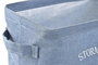 DKD Home Decor Cesta Moderno Urban Azul Amarillo Granate Lienzo (12 Unidades)