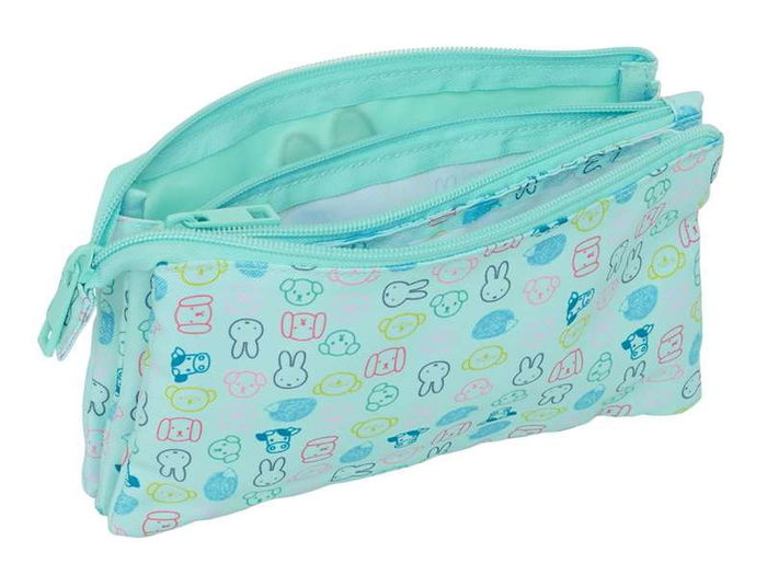 Safta Portatodo Triple Miffy "Friends" Reciclado y Repelente al Agua 22x12x3 cm Safta Portatodo Triple Miffy "Friends" Reciclado y Repelente al Agua 22x12x3 cm