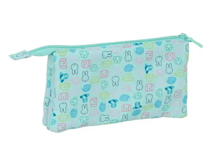 Safta Portatodo Triple Miffy Friends Reciclado y Repelente al Agua Safta Portatodo Triple Miffy Friends Reciclado y Repelente al Agua