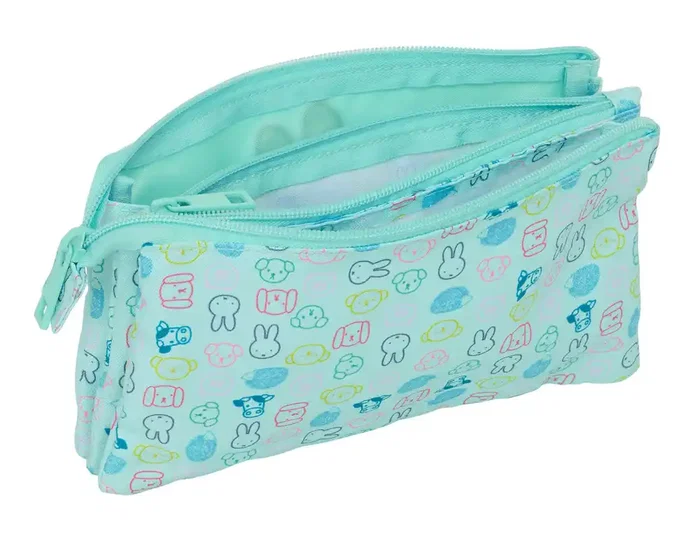Safta Portatodo Triple Miffy Friends Reciclado y Repelente al Agua Safta Portatodo Triple Miffy Friends Reciclado y Repelente al Agua