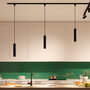 Philips Easylink Riel de Extensión Alimentado 1 m, Negro, Máx. 1800W LED, Sistema Carril H 3 Cables, Compatible con Componentes Easylink