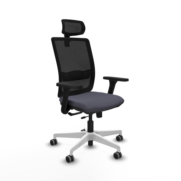 PIQUERAS Y CRESPO Silla de oficina Haches Gris oscuro y Negro PIQUERAS Y CRESPO Silla de oficina Haches Gris oscuro y Negro