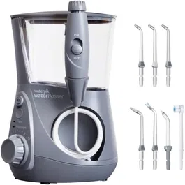 Waterpik Water Flosser WP-667 Ultra Professional Dental Jet Gris - 10 Niveles de Presión - 7 Boquillas Incluidas