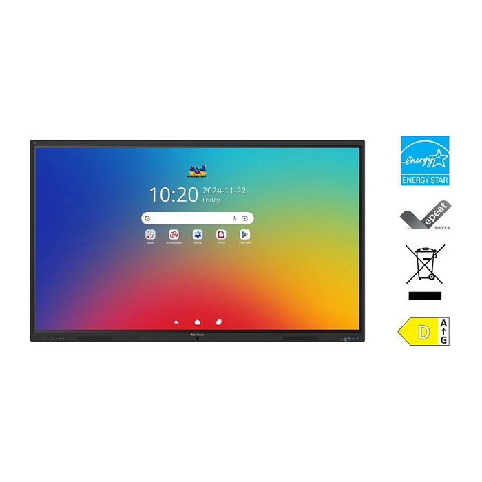 Viewsonic IFP6541-1-1C Pizarra Interactiva Digital LED Táctil 65 Pulgadas, Pantalla LFD