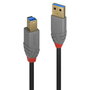 Lindy 3m USB 3.2 Type A to B Cable, 5Gbps, Anthra Line