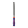 Workpro Escofina Semiredonda 250 mm con Mango Bi-Material y Dientes Agresivos para Remover Madera Rápidamente