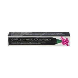 Camaleon Cosmetics Magic Colourstick Verde 4Gr Barra de Labios Hidratante Larga Duración Color Intenso Aloe Vera Rosa Mosqueta Manteca Cacao