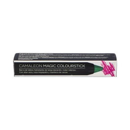 Camaleon Cosmetics Magic Colourstick Verde 4Gr Barra de Labios Hidratante Larga Duración Color Intenso Aloe Vera Rosa Mosqueta Manteca Cacao