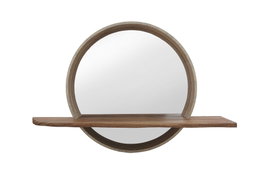 DKD Home Decor Espejo MDF con Estantería Natural 60x12,5x40 cm