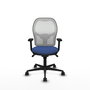 PIQUERAS Y CRESPO Silla de oficina Jorquera con mecanismo Sincro, Azul marino y Blanco