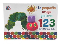 Beascoa La pequeña oruga glotona 1 2 3. Libro títere de dedo