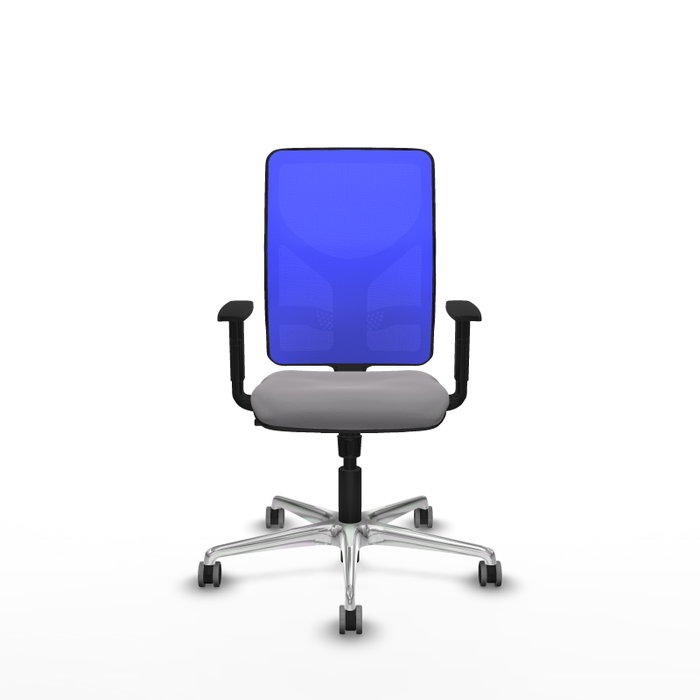 PIQUERAS Y CRESPO Silla de oficina Motilla con mecanismo Sincro, Gris y Azul PIQUERAS Y CRESPO Silla de oficina Motilla con mecanismo Sincro, Gris y Azul