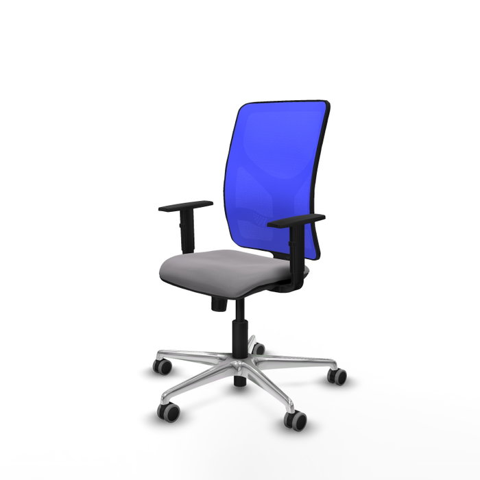 PIQUERAS Y CRESPO Silla de oficina Motilla con mecanismo Sincro, Gris y Azul PIQUERAS Y CRESPO Silla de oficina Motilla con mecanismo Sincro, Gris y Azul