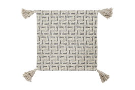 DKD Home Decor Funda Cojín Algodón 60x3x60 Flecos Beige