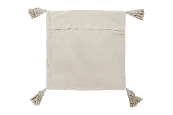 DKD Home Decor Funda Cojín Algodón 60x3x60 Flecos Beige