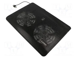 Gembird NBS-2F15-05 Base refrigeradora para portátil 15.6 pulgadas Negro