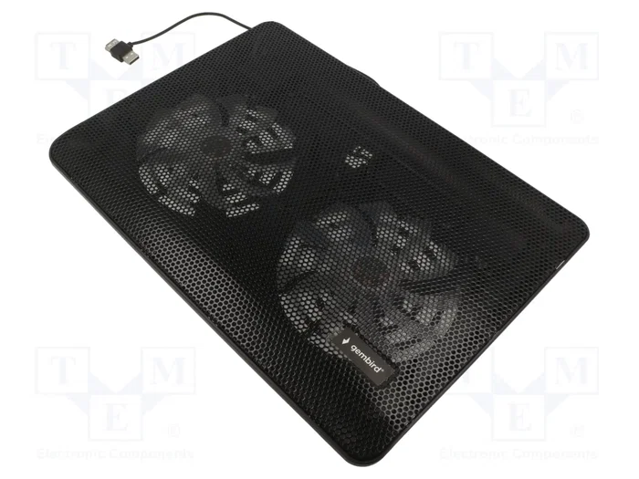 Gembird NBS-2F15-05 Base refrigeradora para portátil 15.6 pulgadas Negro Gembird NBS-2F15-05 Base refrigeradora para portátil 15.6 pulgadas Negro