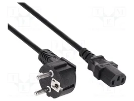 AKYGA Cable de alimentación H03VV-H 3x1,5mm2 3m