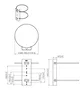 Vogel's PFA 9145 Abrazadera de Columna para PFW 1000/2000/3000, Negro