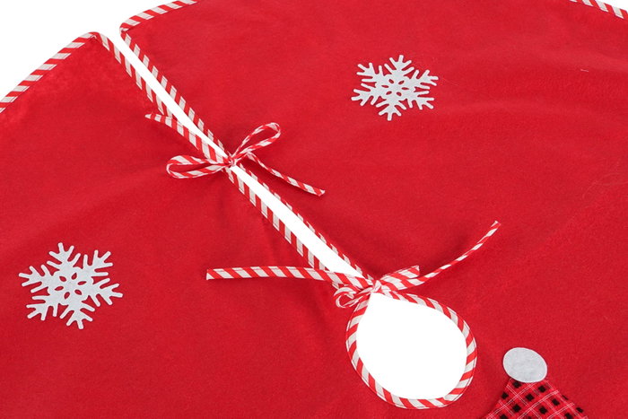 DKD Home Decor Base para Árbol de Navidad Rojo 100x100x1 cm DKD Home Decor Base para Árbol de Navidad Rojo 100x100x1 cm
