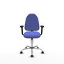 PIQUERAS Y CRESPO Silla de oficina Aýna Azul claro con Brazos 2D