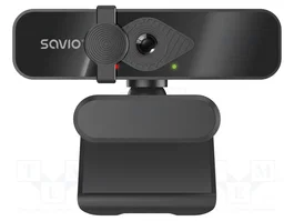 SAVIO Cámara Web Ultra HD 4K CAK-06 Negra