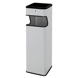 Papelera Cenicero Cilindro Metalica Cuadrada B-33 9006