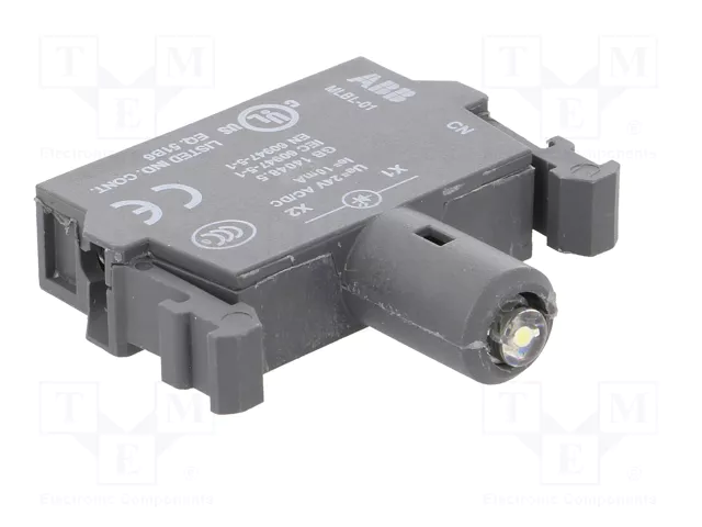 ABB Elemento iluminador LED 22mm Blanco 24VDC