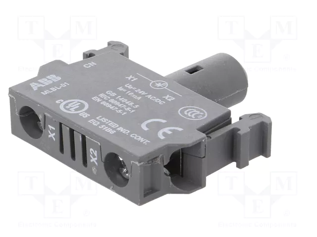 ABB Elemento iluminador LED 22mm Blanco 24VDC