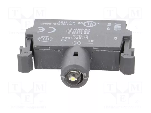 ABB Elemento iluminador LED 22mm Blanco 24VDC