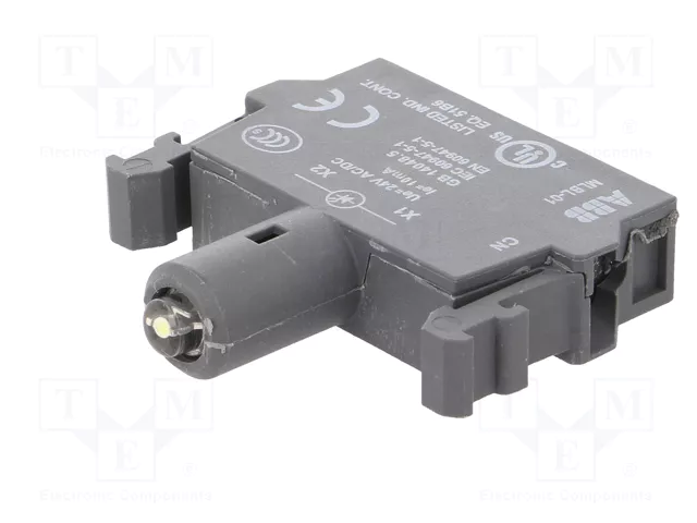 ABB Elemento iluminador LED 22mm Blanco 24VDC