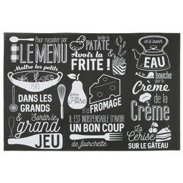 Totally Addict Individual Bistrot Le Menu Fourchette PVC 45x30x0,2 cm