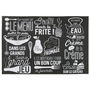 Totally Addict Individual Bistrot Le Menu Fourchette PVC 45x30x0,2 cm