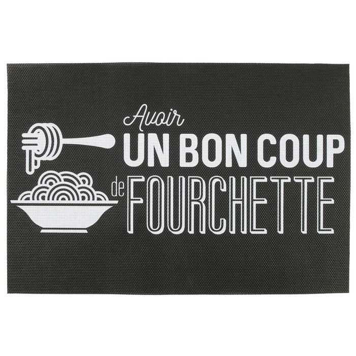 Totally Addict Individual Bistrot Le Menu Fourchette PVC 45x30x0,2 cm Totally Addict Individual Bistrot Le Menu Fourchette PVC 45x30x0,2 cm