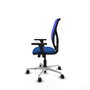PIQUERAS Y CRESPO Silla de oficina Motilla Azul con mecanismo Sincro/Traslack