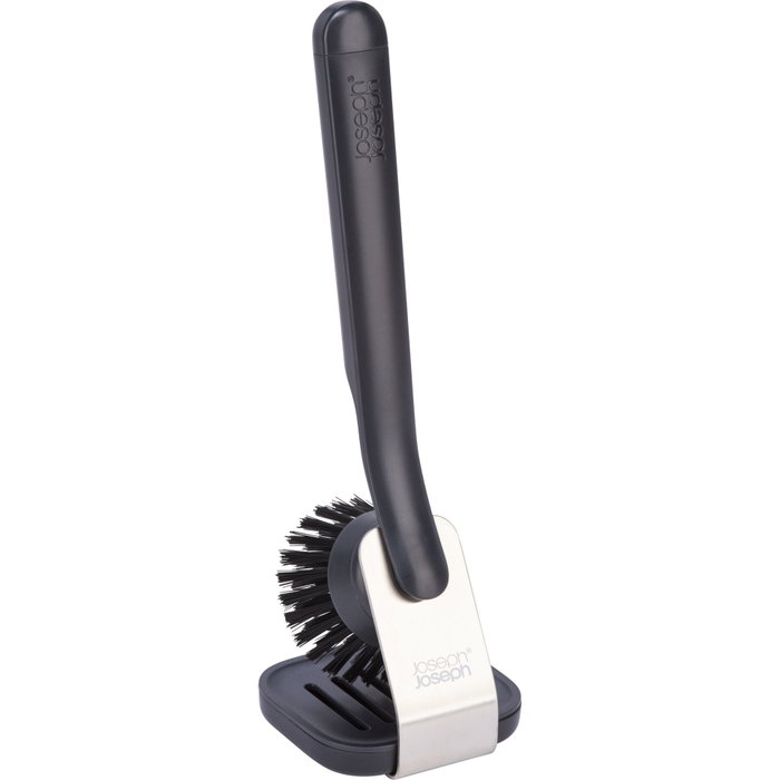 Joseph Joseph SinkTech Cepillo para Lavar Platos con Soporte de Acero Inoxidable, Antracita/Plata Joseph Joseph SinkTech Cepillo para Lavar Platos con Soporte de Acero Inoxidable, Antracita/Plata